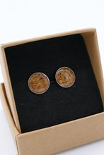 Lade das Bild in den Galerie-Viewer, Kork-Ohrringe Silber