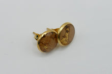 Lade das Bild in den Galerie-Viewer, Kork-Ohrringe Gold