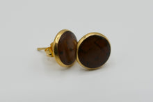 Lade das Bild in den Galerie-Viewer, Kork-Ohrringe Gold