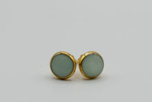 Lade das Bild in den Galerie-Viewer, Kork-Ohrstecker Gold 6mm