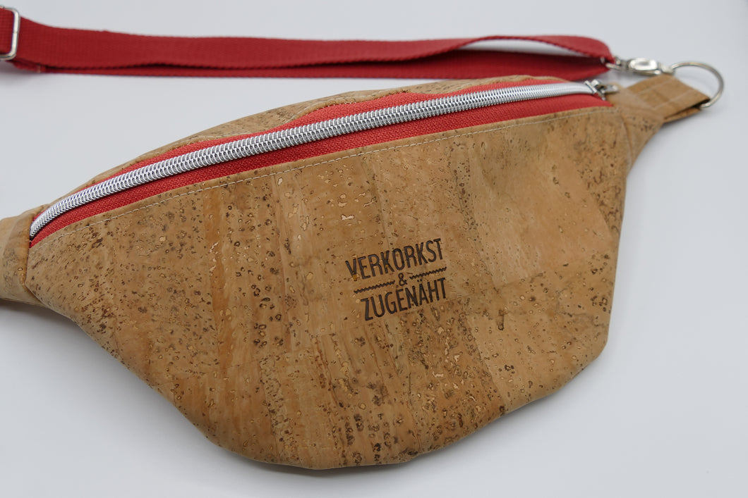 Bauchtasche Uni Silber